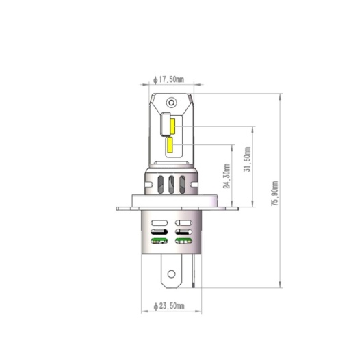 Set LED M-TECH PRO SMART H4 - Img 2