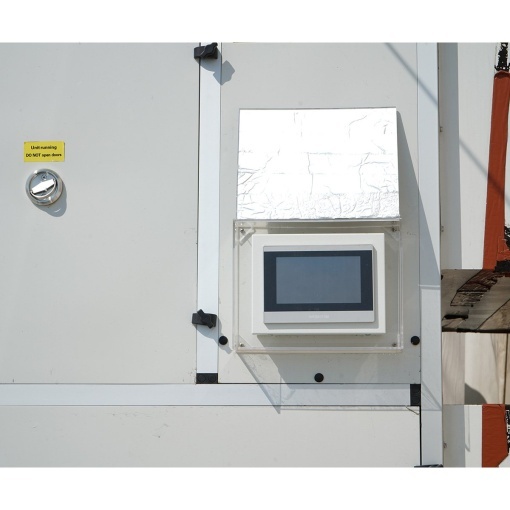 Sistem instalatie climatizare industriala 272.960 BTU, 80kW, 380V, functie incalzire si ventilatie, debit aer 17.500m3/h pentru corturi, hale, depozite 500–750m2 - Img 8