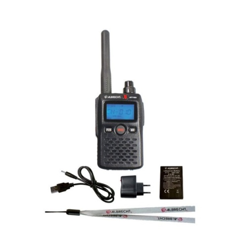 Statie radio PMR portabila Albrecht ATT 100, 10 canale, acumulator 1400mAh, pentru ghid turistic - Img 4