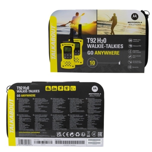 Statie radio PMR portabila Motorola TLKR T92 H2O IP67 set cu 2 buc Galben - Img 2
