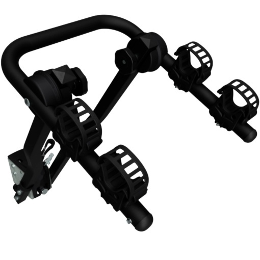Suport 2 biciclete Peruzzo Arezzo 667/N cu prindere pe carligul de remorcare, Negru - Img 2