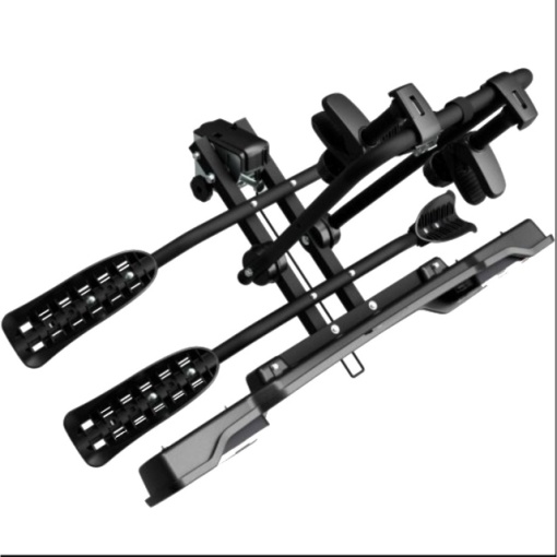 Suport 2 biciclete Peruzzo Siena 668E compatibil cu biciclete electrice cu prindere pe carligul de remorcare, Negru Mat - Img 4