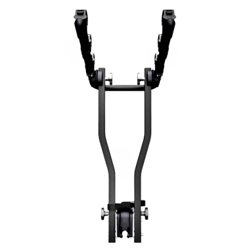 Suport 3 biciclete Peruzzo Arezzo 667/3N cu prindere pe carligul de remorcare, Negru - Img 5