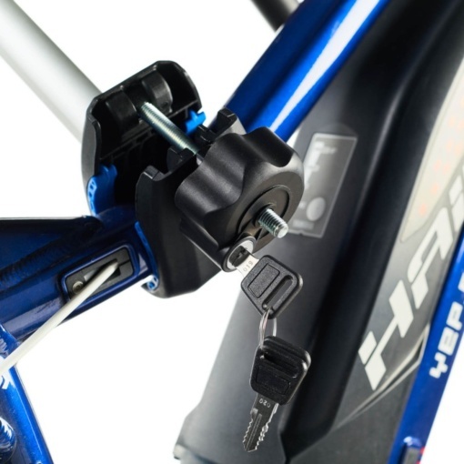 Suport biciclete Cruz Pivot eBike R3 940-509 cu prindere pe carligul de remorcare, pentru 2 biciclete electrice, 13 pini - Img 6