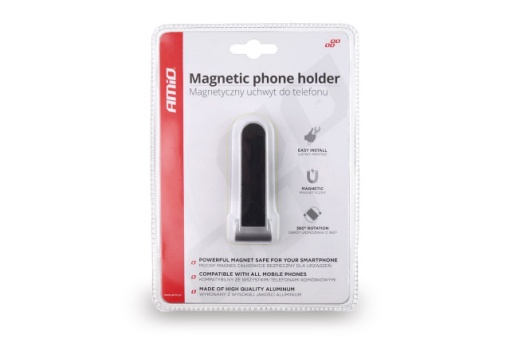 Suport telefon fixare grila ventilator, magnetic, aluminiu - Img 4