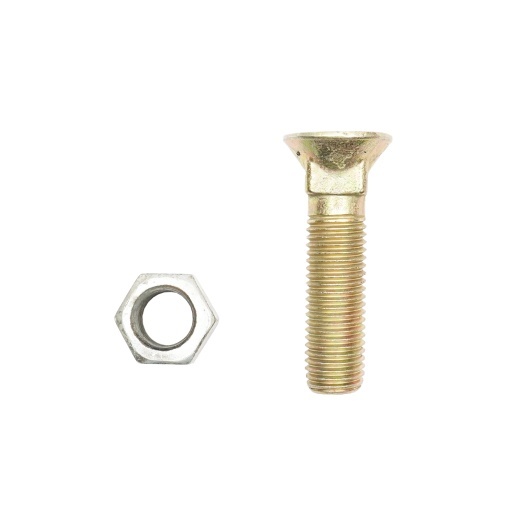 Surub cap patrat plaz cu piulita M20x80mm - Img 3