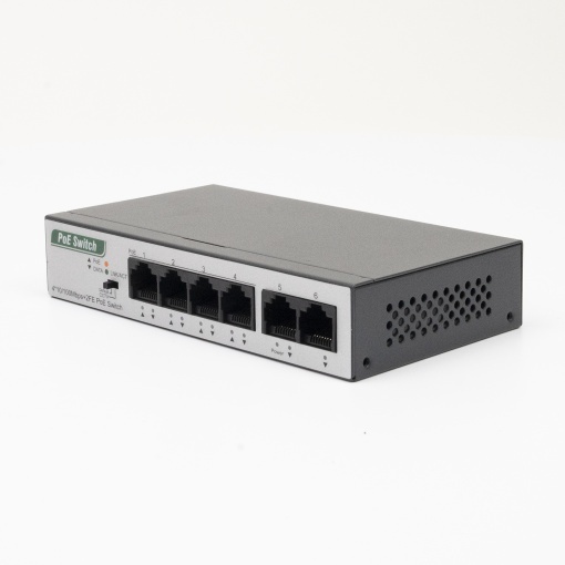 Switch PNI SWPOE242, POE, 6 x 10/100 Mbps, din care 4 porturi PoE, carcasa metalica - Img 6