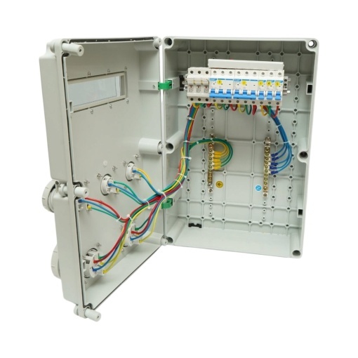 Tablou electric grup prize organizare santier 2x415V/32A, 3x250V/16A, 12 module 540x360x180mm IP67 Breckner Germany - Img 2