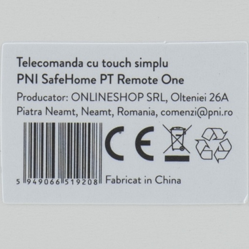 Telecomanda cu touch simplu PNI SafeHome PT Remote One, cap-scara, portabil pentru Intrerupator inteligent PNI SafeHome PT101 WiFi - Img 2