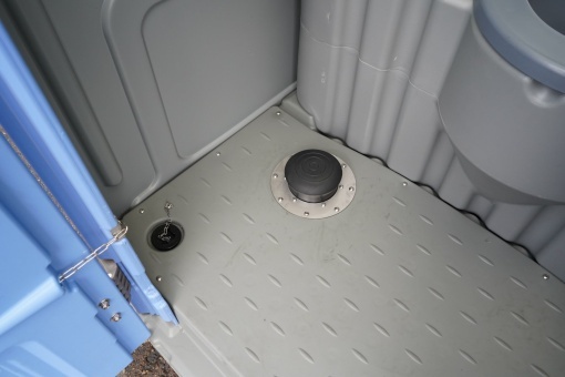 Toaleta ecologica vidanjabila HDPE 350L cu lavoar, pisoar, oglinda, suport hartie si cuier 1150x1150x2250mm - Img 14