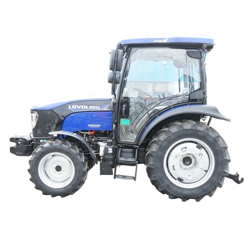 Tractor 50HP 4x4 cu cabina inmatriculabil, aer conditionat, motor Hyundai turbo diesel DM01 LOVOL M504 - Img 3
