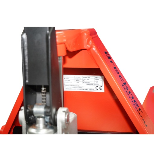 Transpalet manual 2500 KG cu roata de silicon - Img 6