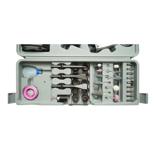 Trusa scule pneumatice cu pistol de impact, ciocan, clichet, polizor drept si accesorii 71 piese - Img 6