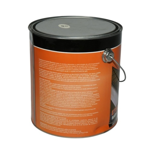 Vopsea email anticoroziva 3 in 1 alb 013 pe baza de solvent 3.5L, direct pe rugina, interior si exterior Breckner Germany - Img 2