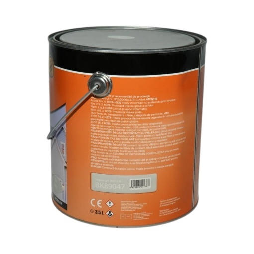 Vopsea email anticoroziva 3 in 1 gri 7001 pe baza de solvent 3.5L, direct pe rugina, interior si exterior Breckner Germany - Img 3