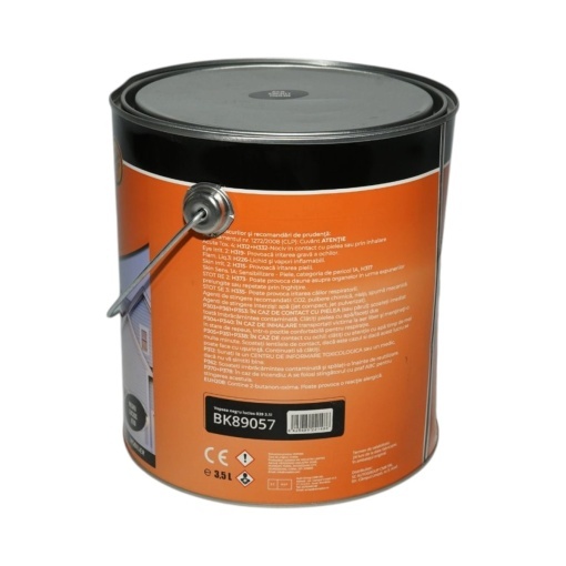 Vopsea email anticoroziva 3 in 1 negru lucios 039 pe baza de solvent 3.5L, direct pe rugina, interior si exterior Breckner Germany - Img 3