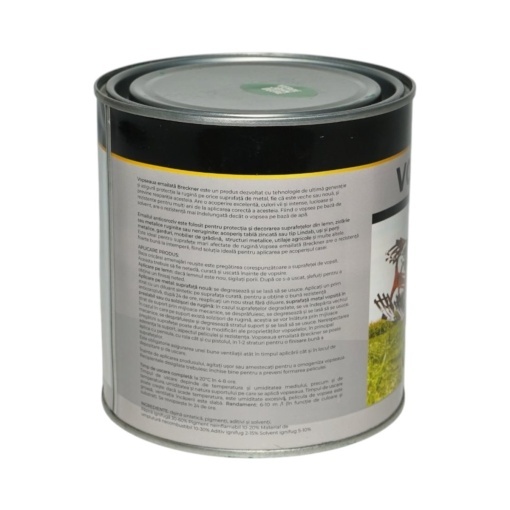 Vopsea email anticoroziva 3 in 1 verde John Deere 1K pe baza de solvent 1L, direct pe rugina, interior si exterior Breckner Germany - Img 2