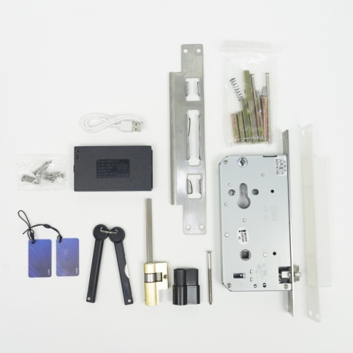 Yala inteligenta PNI SafeHome PTY8817, recunoastere faciala, card, cod, amprenta, 300 utilizatori, control din aplicatia Tuya Smart, camera HD incorporata - Img 3