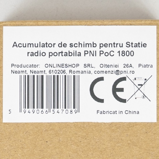 Acumulator de schimb pentru Statie radio portabila PNI PoC 1800 - Img 7