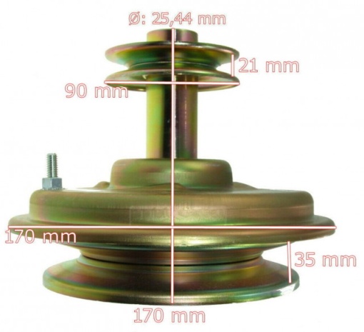Ambreiaj manual tractor gazon MTD 717-04947, 717-05284 - Img 2