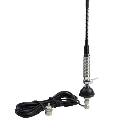 Antena CB PNI S60, 59 cm, cu fluture, cablu RG58 de 4m si reflectometru PNI SWR-300 pentru masurare SWR, negru - Img 5
