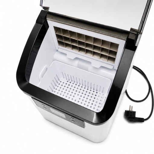 Aparat de facut cuburi de gheata inox 20 kg/24h, rezervor apa 2.5L, cos colectare 1.2kg, autocuratare, afisaj digital - Img 11