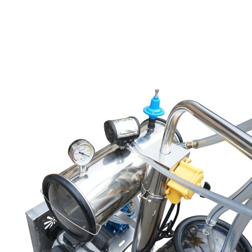 Aparat de muls oi 1 post 750W, 220V bidon inox 25L, grup de muls cu 2 mansoane, presiune vid 40-50 kPa, pulsatii 60-80 cpm - Img 9