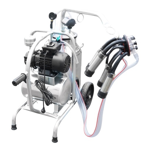 Aparat de muls vaci cu grup colector 160cc, sasiu galvanizat, bidon inox 30L, 1 post Breckner Germany - Img 7