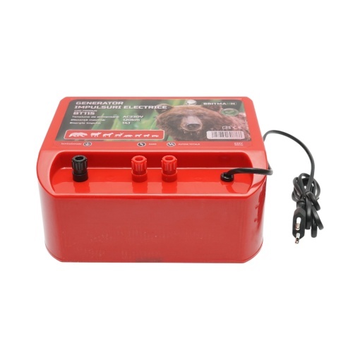 Aparat generator de impulsuri 14 Joule, 220V, 120 km pentru gard electric Britmann - Img 2