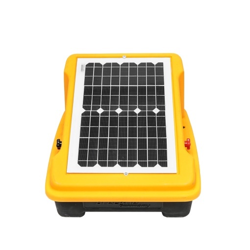 Aparat generator impulsuri pentru gard electric 4 Joule cu panou solar 10W si baterie 12V/9Ah Breckner Germany - Img 2