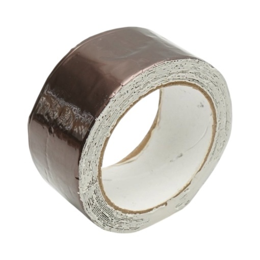 Banda butilica hidroizolanta autoadeziva 50mm x 5m cu folie de aluminiu maro RAL8011 Breckner Germany - Img 2