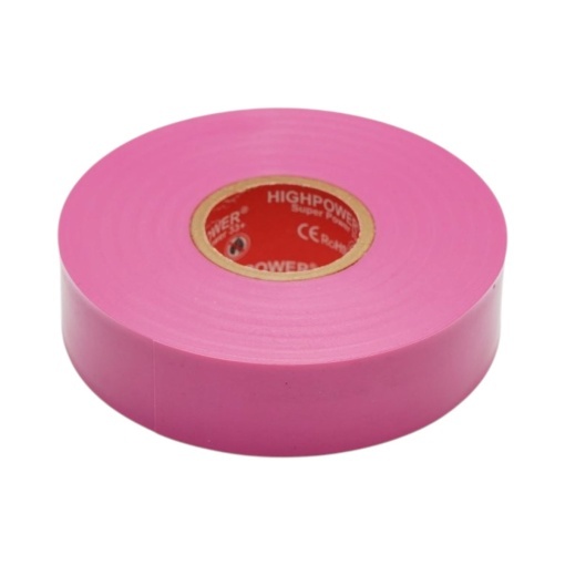 Banda izolatoare roz vinil 19mm x 20m Premium Super Power 33+ HighPower - Img 3