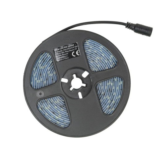 Banda LED PNI 2835W, 300 LED-uri, alb rece 6000K, 860lm, dimabil, buton touch, alimentator 230V, silicon, 5 metri, IP65 - Img 4