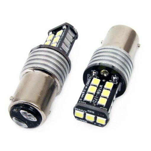 BEC LED CANBUS 15SMD 2835 1157 BAY15D P21/5W alb 12/24V - Img 2