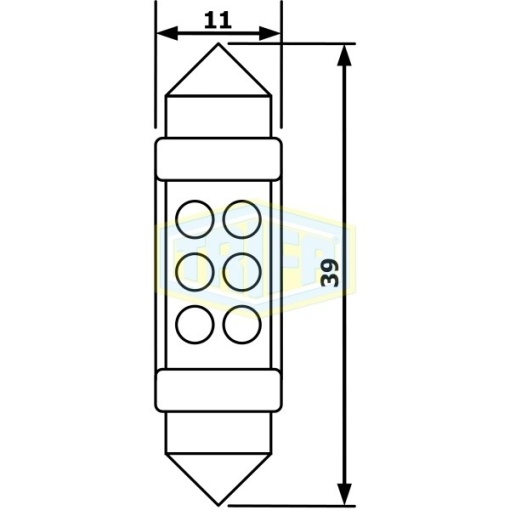 Bec led sofit 12V SV8.5 - TRIFA - Img 2
