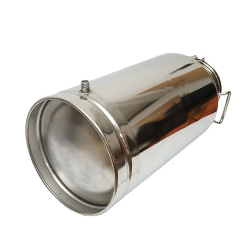 Bidon de inox pentru lapte cu capac 50L cu robinet aparat de muls vaci Breckner Germany - Img 3