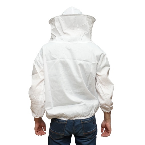 Bluza apicola alba cu masca de protectie marimea XXL - Img 3