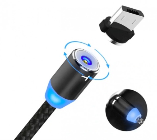 Cablu GSM 3 in 1 MicroUSB C si Lightning - Img 3