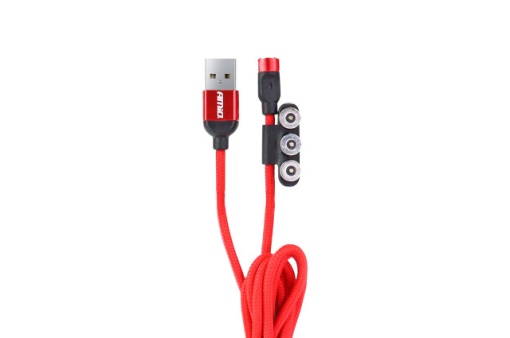 Cablu magnetic 3in1 USB la Lightning, USB-C, micro USB - Img 2