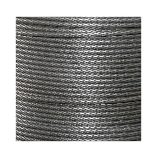 Cablu troliu otel 6x25 fi 11mm cu inima metalica 500m/rola batut 0,7kg/1m - Img 2