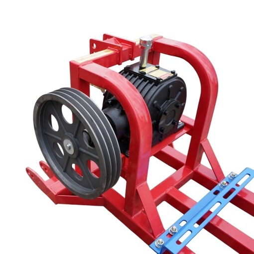 Cadru metalic pompa apa centrifuga WK88 cu suport motor, reductor, transmisie pe curea, prindere in 3 puncte si cardan inclus - Img 12