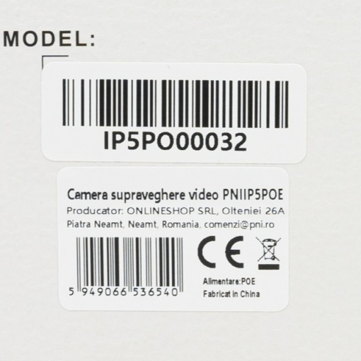 Camera supraveghere video PNI IP5POE, 5MP, D-WDR, 4.0mm, 6 LED-uri, IP66, alb - Img 8