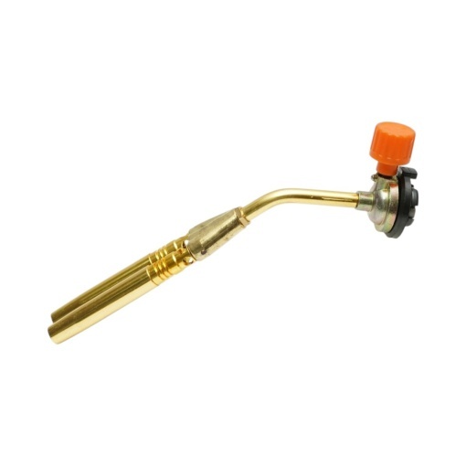 Cap arzator butelie gaz spray cu flacara dubla pentru lipire, rotire 360 grade, aprindere manuala, flacara reglabila 1300°C - Img 2