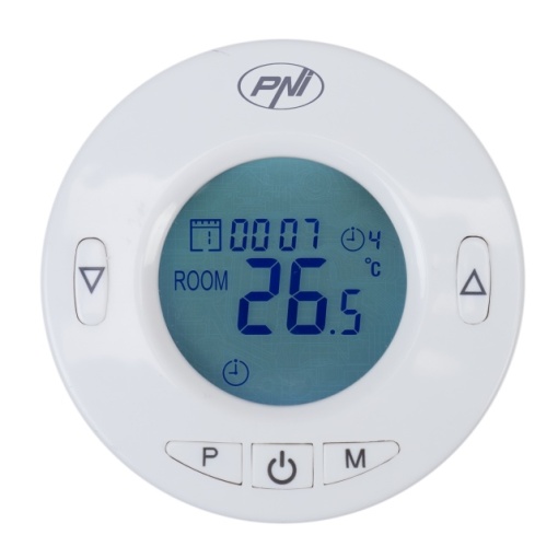 Cap termostatic inteligent PNI CT25T pentru calorifer, se conecteaza fara fir cu Hub PNI CT25WIFI cu control prin Internet, aplicatie de mobil Tuya Smart