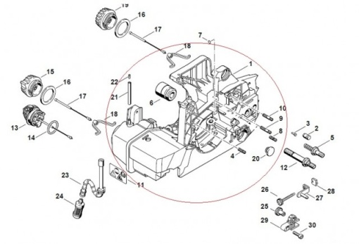 Carter complet drujba compatibil Stihl MS 290, MS 310, MS 390, 029, 039 - Img 3