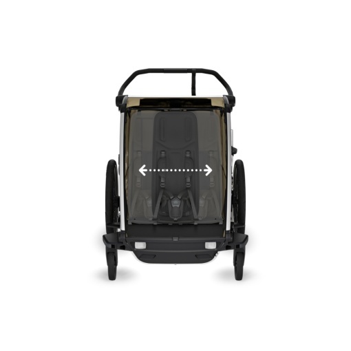 Carucior multisport double Thule Chariot Cross 2, Faded Khaki - Img 3