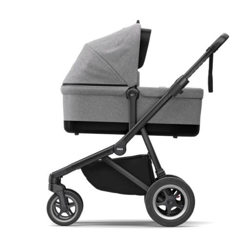Carucior Thule SLEEK Cadru Negru si Copertina Gray Melange - Img 3