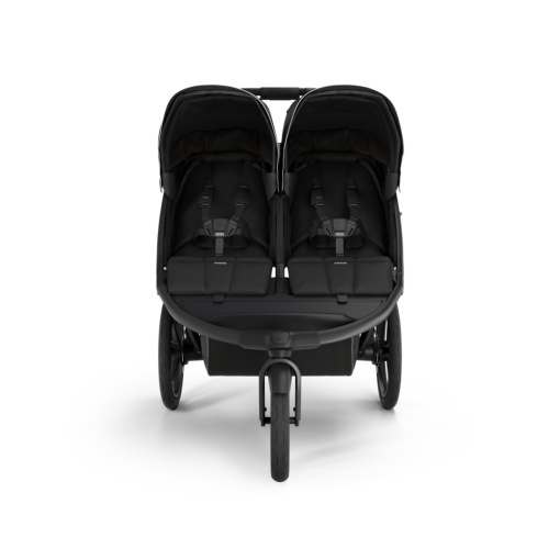Carucior Thule Urban Glide 3 Double cu catarama hamului magnetica, Black - Img 6
