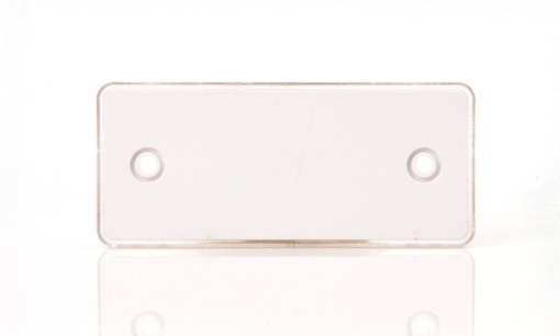 Catadioptru reflectorizant dreptunghiular alb 96x42 mm - Img 2