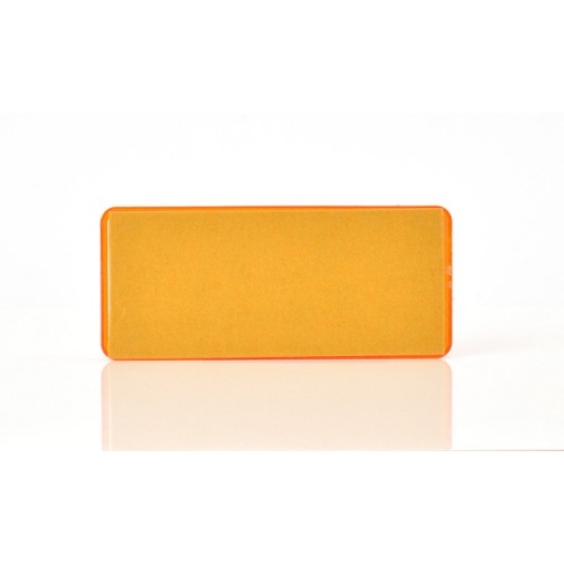 Catadioptru reflectorizant dreptunghiular portocaliu 96x42 mm - Img 3